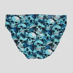 شورت اسلیپ اسکلتی طرح کولسی مدل Blue Skulls کد Ehs-585d3