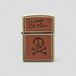 فندک بنزینی کانتای اسکلتی مدل Love &amp; Peace کد Ork-902d25