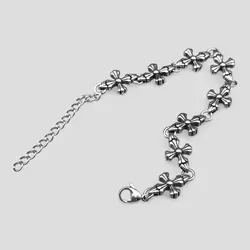 دستبند استیل طرح صلیب کروم هارتز مدل Big-Cross کد Njd-325d3