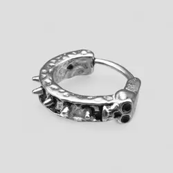 پیرسینگ اسکلت مدل Skull &amp; Spikes کد Hsn-304d7