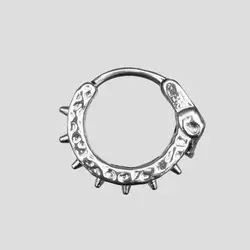 پیرسینگ اسکلت مدل Skull &amp; Spikes کد Hsn-304d7