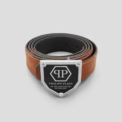 کمربند طرح فیلیپ پلین مدل qp رنگ عسلی کد Phs-621d2