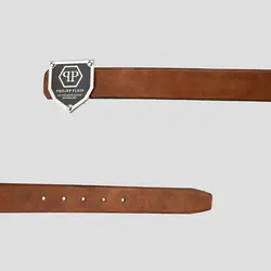 کمربند طرح فیلیپ پلین مدل qp رنگ عسلی کد Phs-621d2