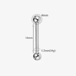 پیرسینگ طرح اسکلت کامل مدل Barfex کد Hsn-918d3