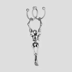 پیرسینگ طرح اسکلت کامل مدل 2HRing کد Hsn-918d4