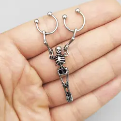 پیرسینگ طرح اسکلت کامل مدل 2HRing کد Hsn-918d4