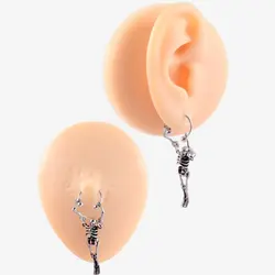 پیرسینگ طرح اسکلت کامل مدل 2HRing کد Hsn-918d4