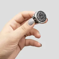 انگشتر استیل طرح سنت مایکل کد Njd929
