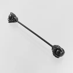 پیرسینگ محوری طرح پنجه اژدها مدل Black-Sphere کد Hsn-971d6