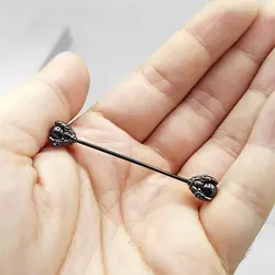 پیرسینگ محوری طرح پنجه اژدها مدل Black-Sphere کد Hsn-971d6