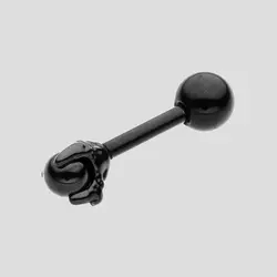 پیرسینگ ته گرد طرح پنجه اژدها مدل Black-Sphere کد Hsn-971d3
