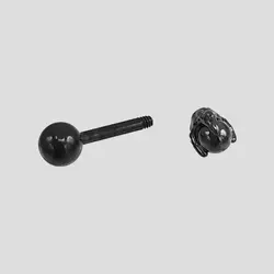 پیرسینگ ته گرد طرح پنجه اژدها مدل Black-Sphere کد Hsn-971d3