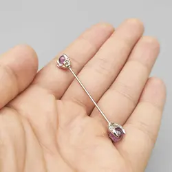 پیرسینگ محوری طرح پنجه اژدها مدل Purple-Sphere کد Hsn-971d6