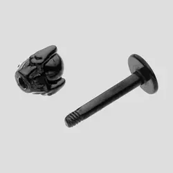 پیرسینگ دکمه ای طرح پنجه اژدها مدل Black-Sphere کد Hsn-971d4