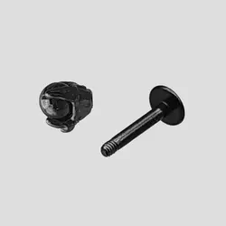 پیرسینگ دکمه ای طرح پنجه اژدها مدل Black-Sphere کد Hsn-971d4