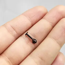 پیرسینگ دکمه ای طرح پنجه اژدها مدل Black-Sphere کد Hsn-971d4