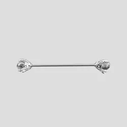 پیرسینگ محوری طرح پنجه اژدها مدل White-Sphere کد Hsn-971d6