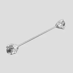 پیرسینگ محوری طرح پنجه اژدها مدل White-Sphere کد Hsn-971d6