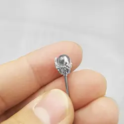 پیرسینگ محوری طرح پنجه اژدها مدل White-Sphere کد Hsn-971d6