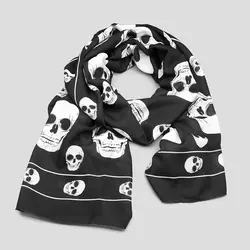 شال نخی اسکلتی مدل Skulls-Cadr کد Nsc-773d6