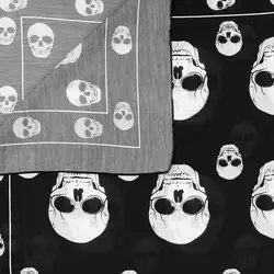 شال نخی اسکلتی مدل Skulls-Cadr کد Nsc-773d6