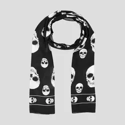 شال نخی اسکلتی مدل Skulls-Cadr کد Nsc-773d6