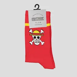 جوراب ساق بلند آپتیمیست مدل Red Bony کد Nyn363