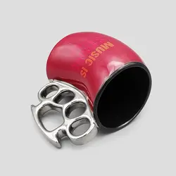 ماگ اسکلتی طرح پنجه بوکس مدل Rose Skull کد Zre-977d4