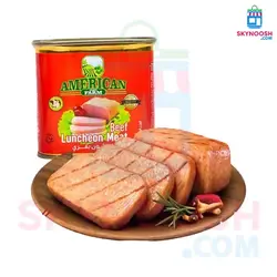 کنسرو کالباس گوشت گاو آمریکن گرین فارم 320 گرمی - باکس 24 عددی