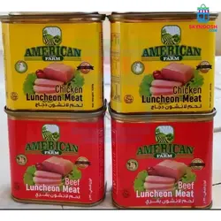 کنسرو کالباس گوشت گاو آمریکن گرین فارم 320 گرمی - باکس 24 عددی