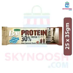 پروتئین بار باکالند 30 درصد حاوی کافئین و کاکائو بسته 25 عددی