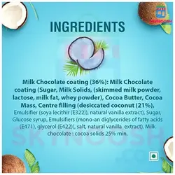 شکلات مغزدار نارگیلی بونتی 57 گرمی بسته 24 عددی