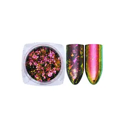 پودر شاتر کروم دیزاین ناخن 6 عددی - اسکای شاین