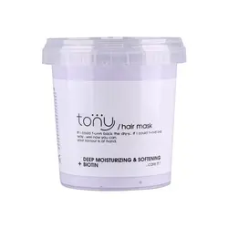 ماسک مو مرطوب کننده و نرم کننده قوی تونی حجم 375 میلی لیتر