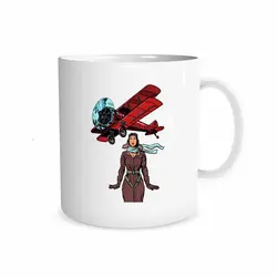 ماگ طرح خلبان زن