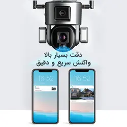 دوربین مداربسته دو لنز خورشیدی چرخشی سیم کارتی بیسیم هوشمند