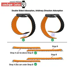 خرید بند سیلیکون لینک اپل واچ - Apple Watch Silicone Link Strap - فروشگاه تخصصی ساعت هوشمند