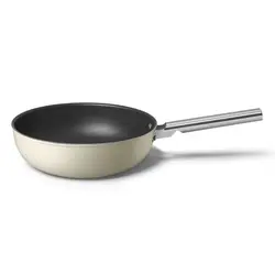 ماهیتابه وک اسمگ رنگ کرم مدل CKFW3001CRM سایز 30 سانتی متر | اسمگ فارسی