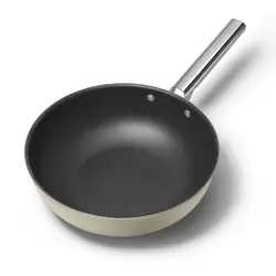 ماهیتابه وک اسمگ رنگ کرم مدل CKFW3001CRM سایز 30 سانتی متر | اسمگ فارسی