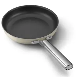 ماهیتابه اسمگ رنگ کرم مدل CKFF2401 سایز 24 سانتی متر | اسمگ فارسی
