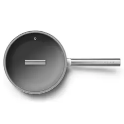 ماهیتابه اسمگ رنگ کرم مدل CKFF2801 سایز 28 سانتی متر | اسمگ فارسی