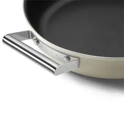 ماهیتابه اسمگ رنگ کرم مدل CKFD2811 سایز 28 سانتی متر | اسمگ فارسی