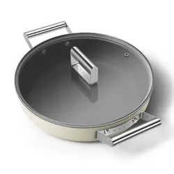 ماهیتابه اسمگ رنگ کرم مدل CKFD2811 سایز 28 سانتی متر | اسمگ فارسی