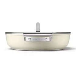 ماهیتابه اسمگ رنگ کرم مدل CKFD2811 سایز 28 سانتی متر | اسمگ فارسی