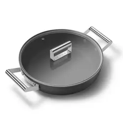 ماهیتابه اسمگ رنگ مشکی مدل CKFD2811 سایز 28 سانتی متر | اسمگ فارسی