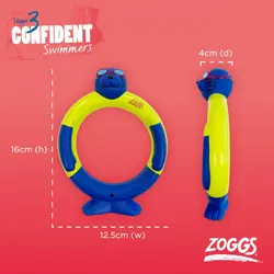 بازی داخل آب زاگز مدل zoggy dive rings