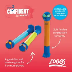 بازی داخل آب زاگز مدل Zoggy dive sticks