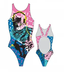 مایوی شنای زنانه توربو Cat Thick Strap