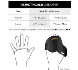 کفی چهار شنا فینیس مدل instinct paddles