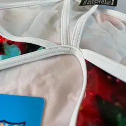 مایوی شنای زنانه توربو Strawberry Fruit Thick Strap